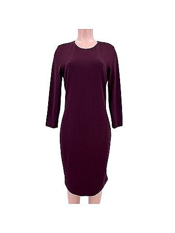 Vince. Shiraz Wine Stretch Crepe Knit Sheath Dress Cocktail Dress (view 1)