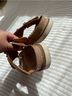 Taos 100% Leather Tan Brown Sandals Size 7 1/2 - photo 8