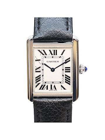 Cartier Cartier WSTA0030 Tank Solo SM Quartz Watch with Silver Dial - Men's (view 1)