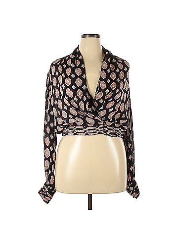 Nicholas Nicholas Long Sleeve Silk Top (view 1)