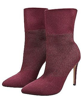 Steve Madden Pointed-Toe Sock Stiletto Booties Heels (view 2)
