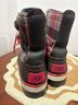 Ugg Plaid Red Black Boots Size 8 - photo 5