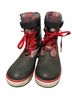 Ugg Plaid Red Black Boots Size 8 - photo 1