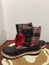 Ugg Plaid Red Black Boots Size 8 - photo 6