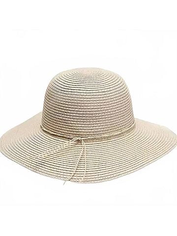 Style&Co Women'S Wide Brim Beach Sun Hat in Tan (view 1)