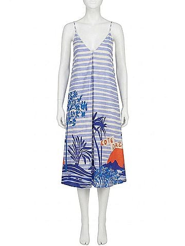 Corey Lynn Calter Cora Midi Dress in Sunset (view 1)