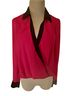 Bebe Pink Black Long Sleeve Blouse Size XXS - photo 1
