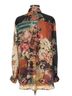 John Mark 100% Polyester Print Brown John Mark Long Sleeve Blouse Size M - photo 2