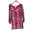 Bongo 100% Polyester Floral Multi Color Cocktail Dress Size M - photo 1