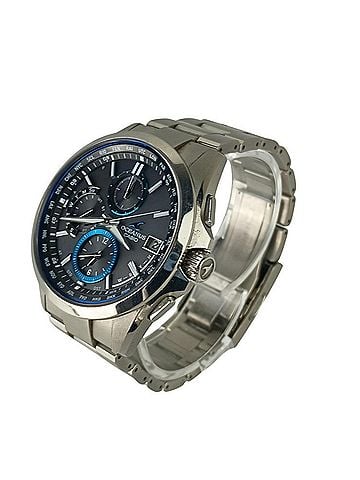 Casio CASIO OCEANUS Classic Line OCW-T2600-1AJF Black Dial Titanium Men's Solar Radio-Controlled Analog Watch (view 2)