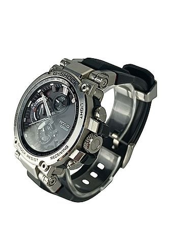 Casio CASIO G-SHOCK MT-G MTG-B1000 Series MTG-B1000-1AJF Watch, Silver/Black, Stainless Steel, Resin, Men's, Analog, Solar Powered, Radio Controlled (view 2)