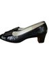 Mezzo 100% Leather Print Black Heels Size 7 1/2 - photo 2