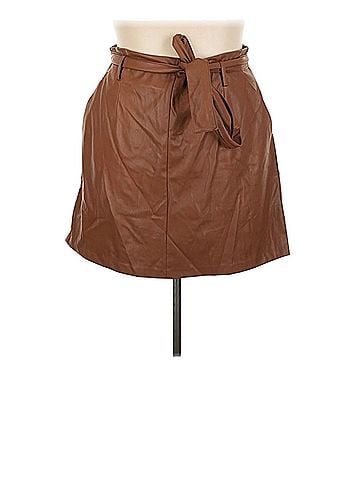 Banana Republic Faux Leather Skirt (view 1)