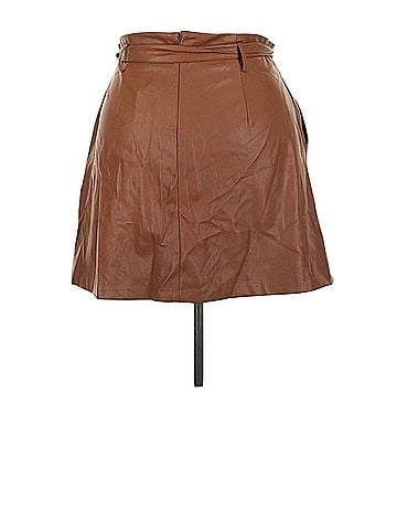 Banana Republic Faux Leather Skirt (view 2)