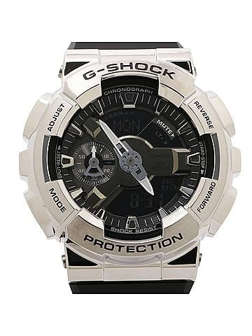 Casio CASIO G-SHOCK ANALOG-DIGITAL 110 SERIES GM-110-1AJF Black Silver Resin Stainless Steel Men's Watch (view 1)