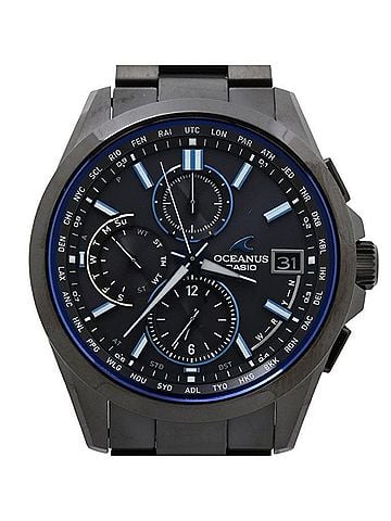 Casio CASIO OCEANUS Classic Line OCW-T2600B-1AJF Black Titanium Men's Analog Watch (view 1)