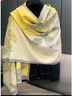 Accessories Floral Yellow Gray Ivory Scarf One size - photo 5