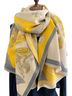 Accessories Floral Yellow Gray Ivory Scarf One size - photo 2