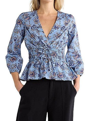 10 Crosby Derek Lam Intermix Lilith 3/4 Sleeve T-Shirt (view 1)
