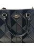 Coach Solid Black Gold Leather Satchel One size - photo 1