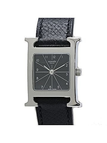 Hermès HERMES H-Watch HH1.210.361 UNO Women's Watch Stainless Steel x Veau Epsom Leather 40621 (view 1)