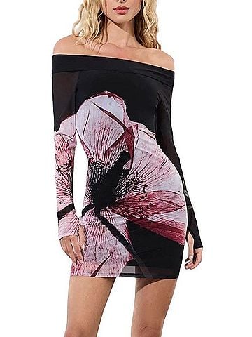 Alice + Olivia Luna Floral Cocktail Dress (view 1)