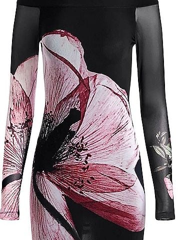 Alice + Olivia Luna Floral Cocktail Dress (view 2)