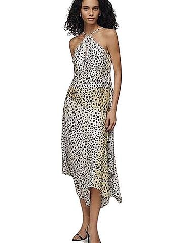 Anthropologie Asymmetrical Halter Midi Dress Casual Dress (view 1)