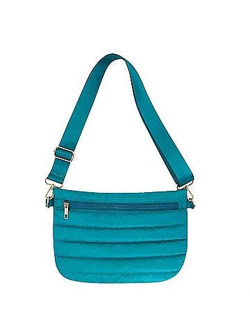 mavi Quilted Puffer Messenger Crossbody Sling Bag (view 1)