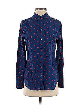 Equipment Equipment Long Sleeve Silk Top (view 1)