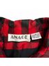 Anage 100% Silk Plaid Red Blazer Size M - photo 3