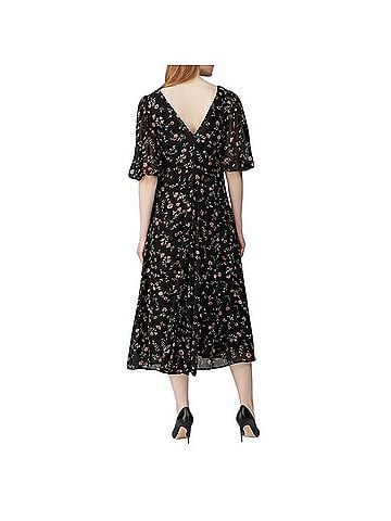 Ganni Midnight Floral Midi Dress Casual Dress (view 2)