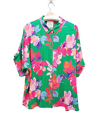 Johnny Was Johnny Was 3/4 Sleeve Silk Top (view 1)