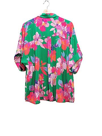 Johnny Was Johnny Was 3/4 Sleeve Silk Top (view 2)