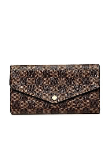 Louis Vuitton Louis Vuitton Damier Portefeuille Sarah Long Wallet N63209 Brown Leather Men's LOUIS VUITTON (view 1)