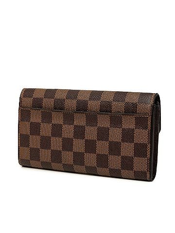 Louis Vuitton Louis Vuitton Damier Portefeuille Sarah Long Wallet N63209 Brown Leather Men's LOUIS VUITTON (view 2)