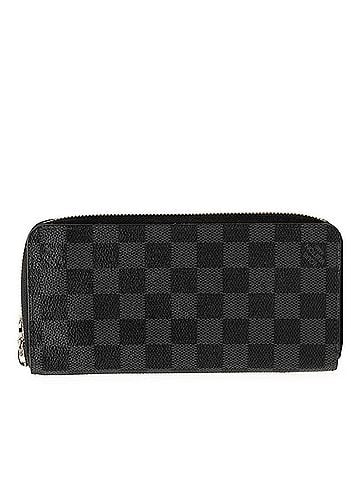 Louis Vuitton Louis Vuitton Damier Graphite Zippy Wallet Vertical Round Zipper Long N63095 Black Gray Leather Men's LOUIS VUITTON (view 1)