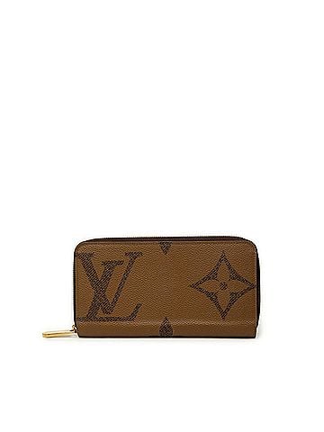 Louis Vuitton Louis Vuitton Monogram Giant Reverse Zippy Wallet, Round Zipper Long M69353, Brown Leather, Women's LOUIS VUITTON (view 1)