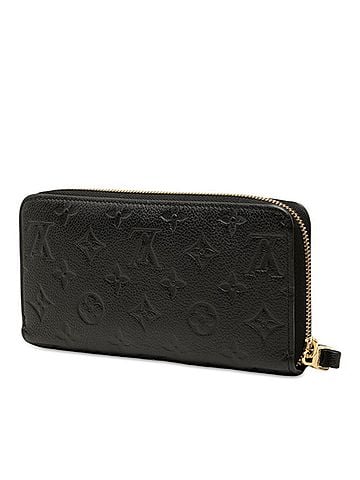 Louis Vuitton Louis Vuitton Monogram Empreinte Zippy Wallet Long Wallet, Round Zipper, M61864, Noir Leather, Women's LOUIS VUITTON (view 2)