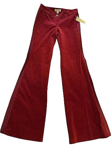 Michael Kors Velvet Tuxedo Flares Dress Pants (view 1)