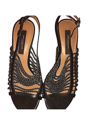 Ann Taylor Sling Back Strappy Shoes Heels (view 1)