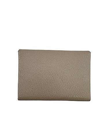 Hermès HERMES Calvi Duo Coin Purse/Card Case, Brown (view 2)