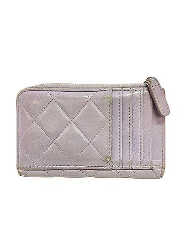 Chanel CHANEL Matelassé Fragment Case Coin Purse Wallet Purple (view 2)
