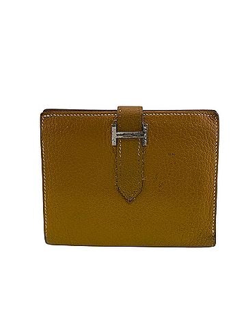Hermès HERMES Bearn Compact Bi-fold Wallet, Beige (view 1)