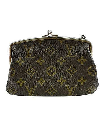 Louis Vuitton LOUIS VUITTON Louis Vuitton Bucket Monogram Leather Pouch Brown (view 1)