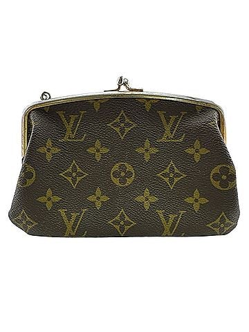 Louis Vuitton LOUIS VUITTON Louis Vuitton Bucket Monogram Leather Pouch Brown (view 2)