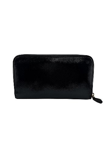 Prada PRADA 1M0506 Round Long Wallet PVC Black (view 2)