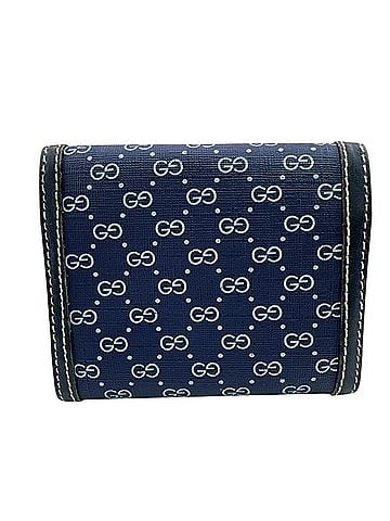 Gucci GUCCI Micro GG PVC Bi-fold Wallet, Navy (view 2)