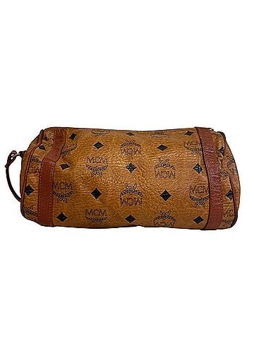 MCM MCM Monogram Leather Shoulder Bag, Brown (view 2)
