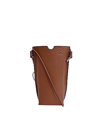 Loewe LOEWE Leather Pouch, Brown (view 1)